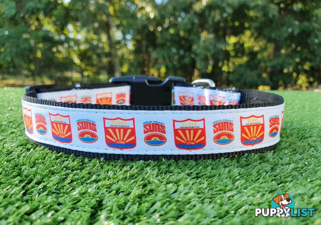 AFL Dog Collars, Footy - Aussie Rules - Moondidley Pets - MDPCOLAFLXSNMK