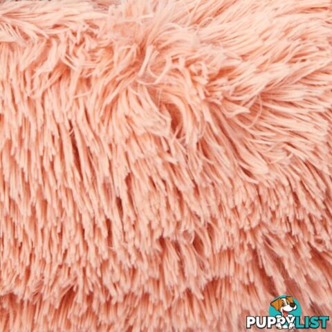 Pet Bed Cat Dog Donut Nest Calming Deep Sleeping Pink - WB-JC1058-L-PK
