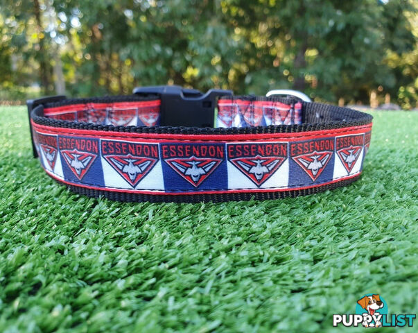 AFL Dog Collars, Footy - Aussie Rules - Moondidley Pets - MDPCOLAFLXSCM