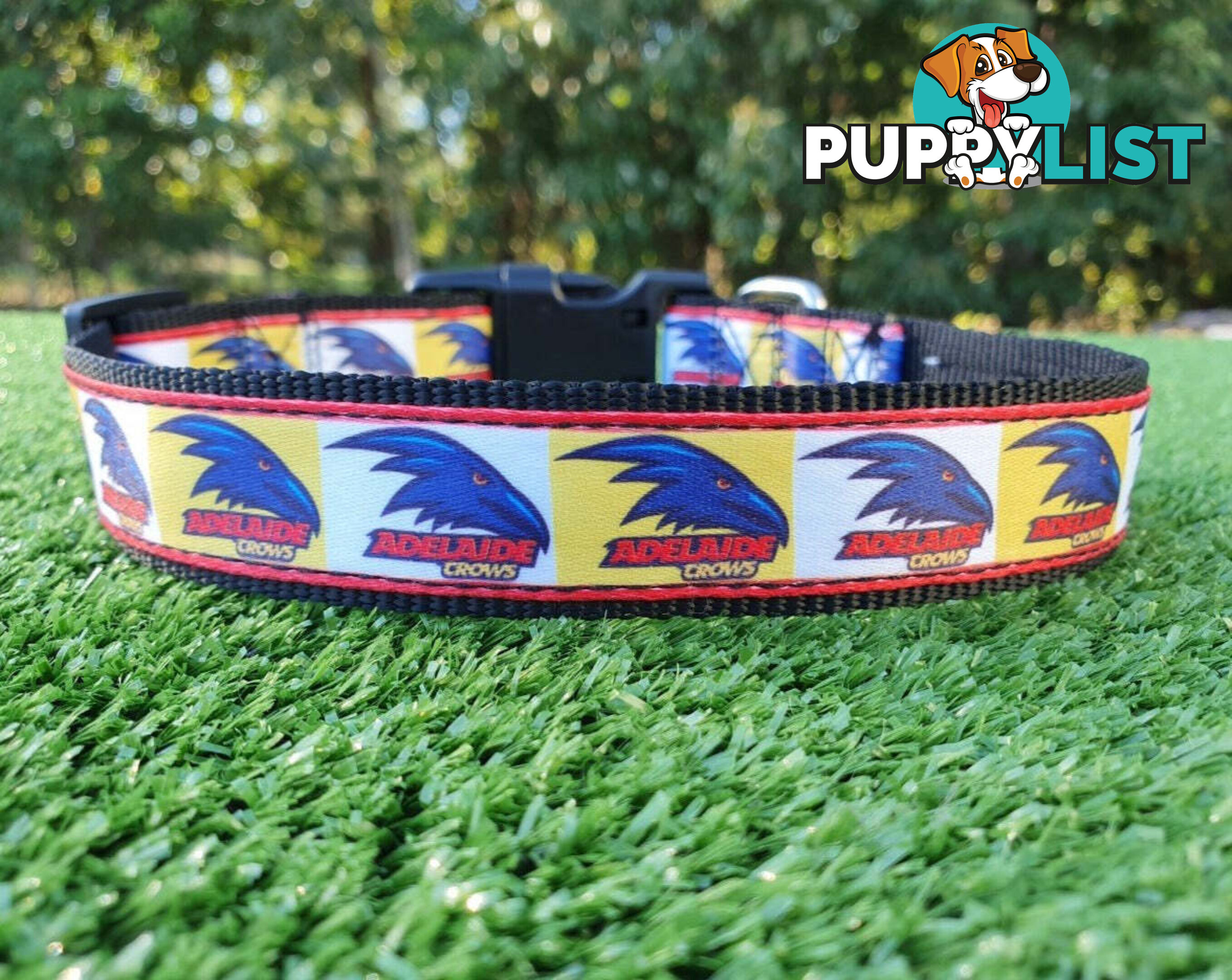 AFL Dog Collars, Footy - Aussie Rules - Moondidley Pets - MDPCOLAFLXSCM