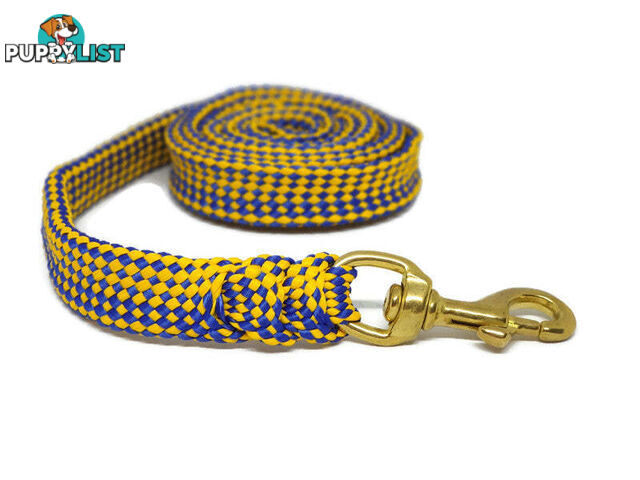 1.8m to 10m Long Dog Lead No Stitching Tough Yarnix 20mm Wide - YNXLD205BRRED