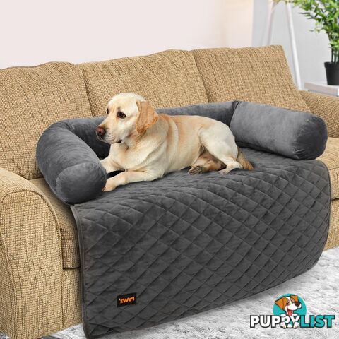 Pet Protector Sofa Cover Dog Cat Waterproof Couch Cushion Slipcovers PaWz - WB-PT1123-L-GY