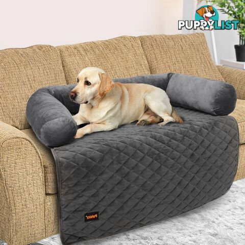 Pet Protector Sofa Cover Dog Cat Waterproof Couch Cushion Slipcovers PaWz - WB-PT1123-L-GY
