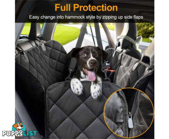 Premium Pet Back Car Seat Cover Hammock NonSlip Protector Zipper Mat Cat Dog Pet - V201-FDZ2353BL8AU