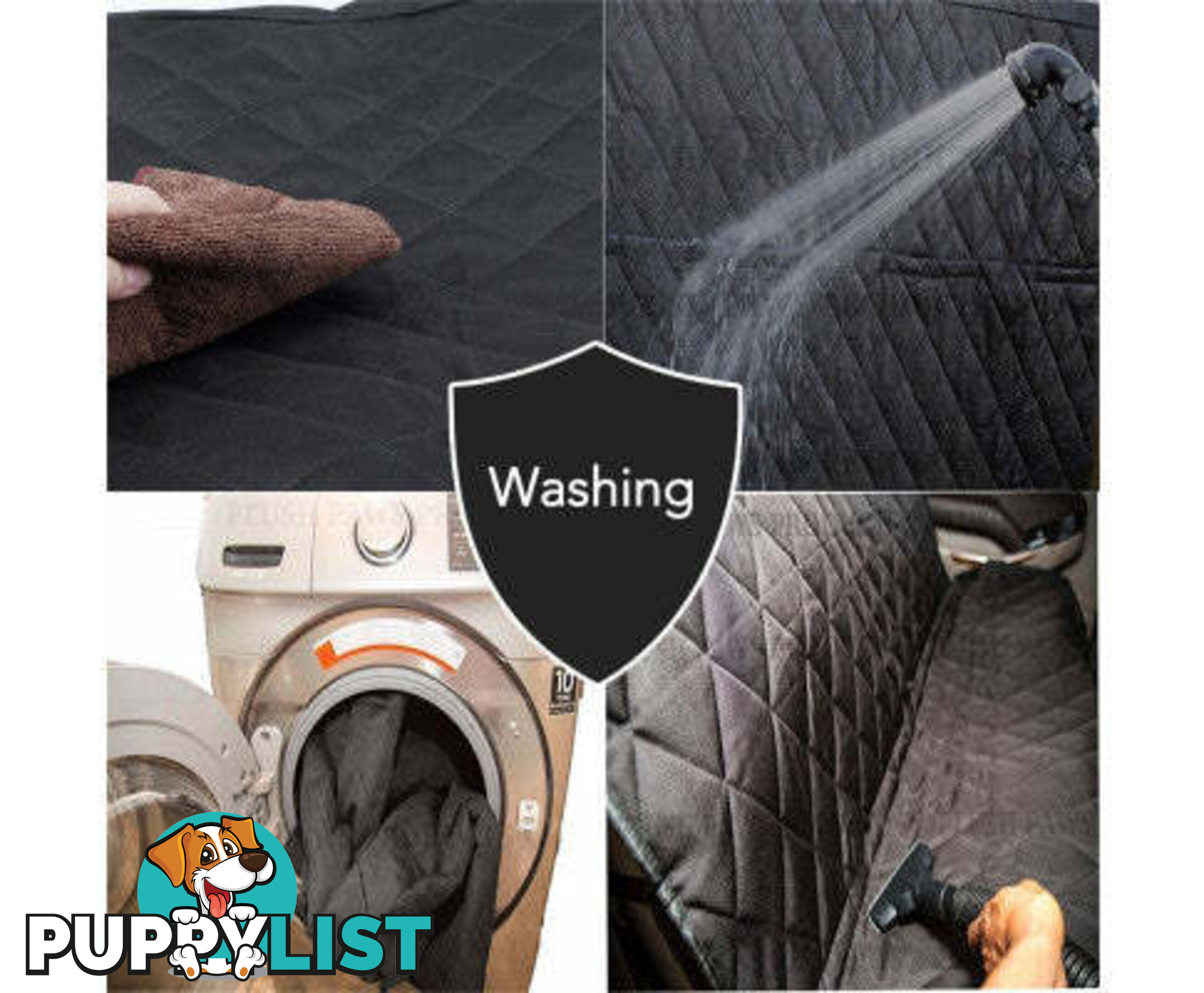 Premium Pet Back Car Seat Cover Hammock NonSlip Protector Zipper Mat Cat Dog Pet - V201-FDZ2353BL8AU