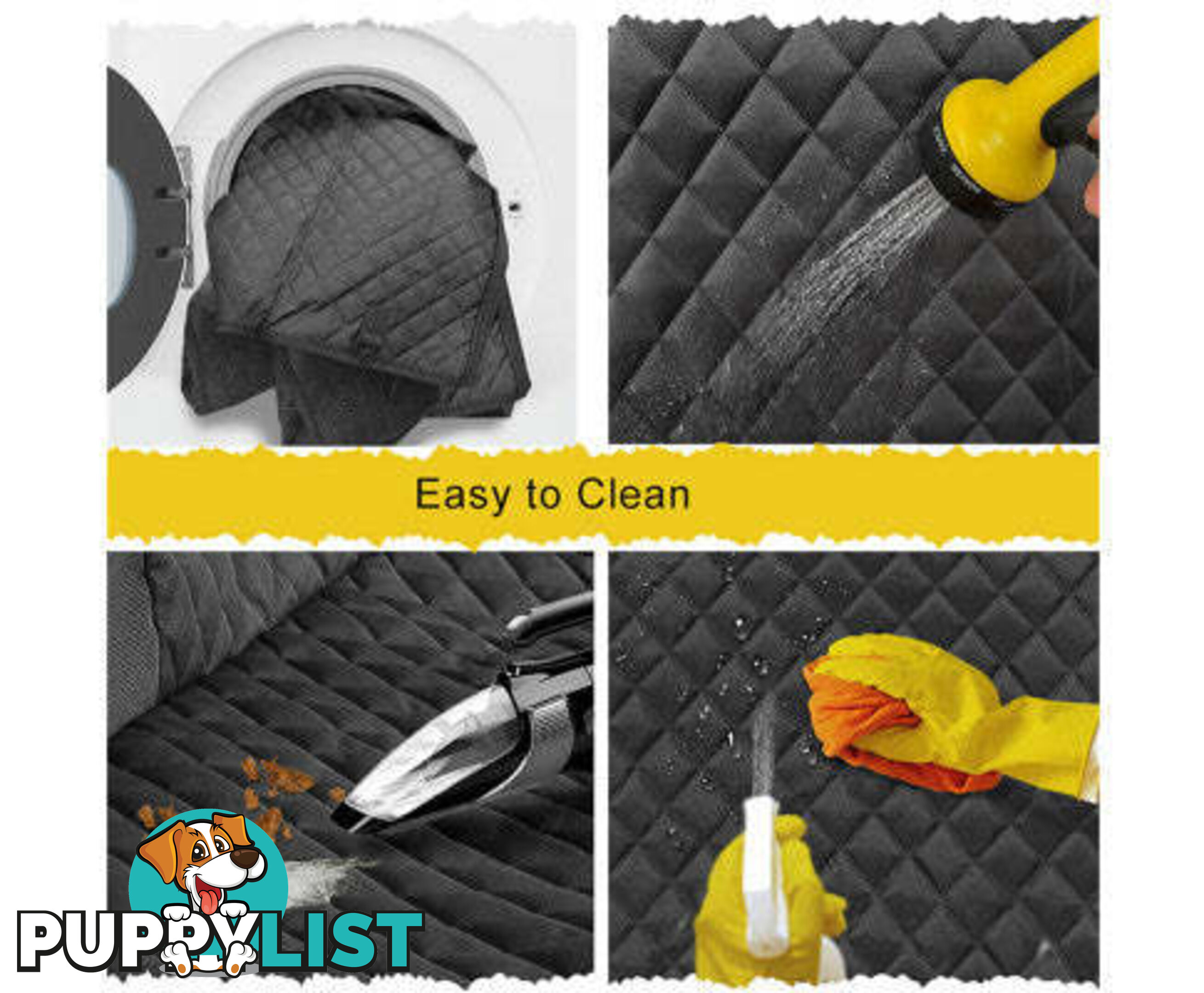 Premium Pet Back Car Seat Cover Hammock NonSlip Protector Zipper Mat Cat Dog Pet - V201-FDZ2353BL8AU