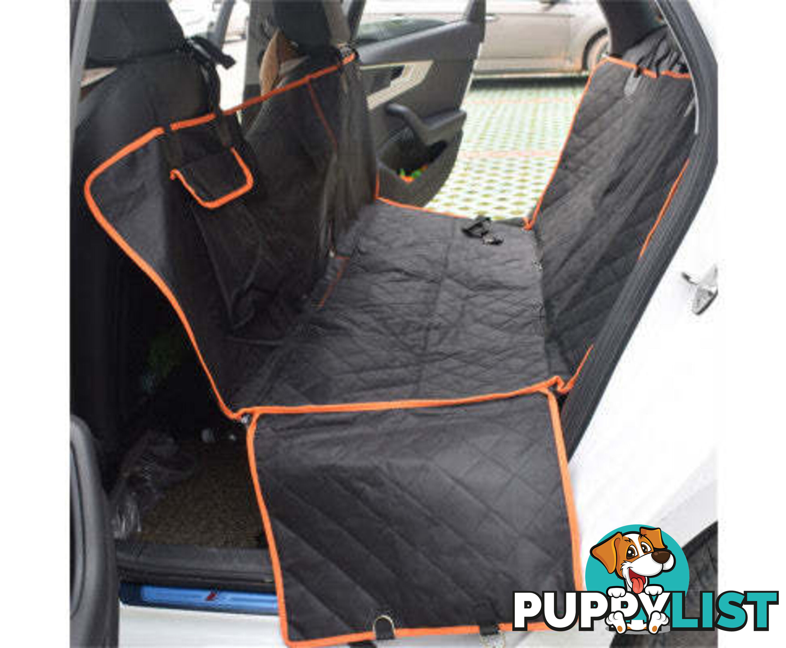 Premium Pet Back Car Seat Cover Hammock NonSlip Protector Zipper Mat Cat Dog Pet - V201-FDZ2353BL8AU