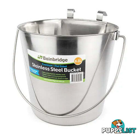 FLAT SIDED STAINLESS BUCKETS - BAINBRIDGE - BB-A3590