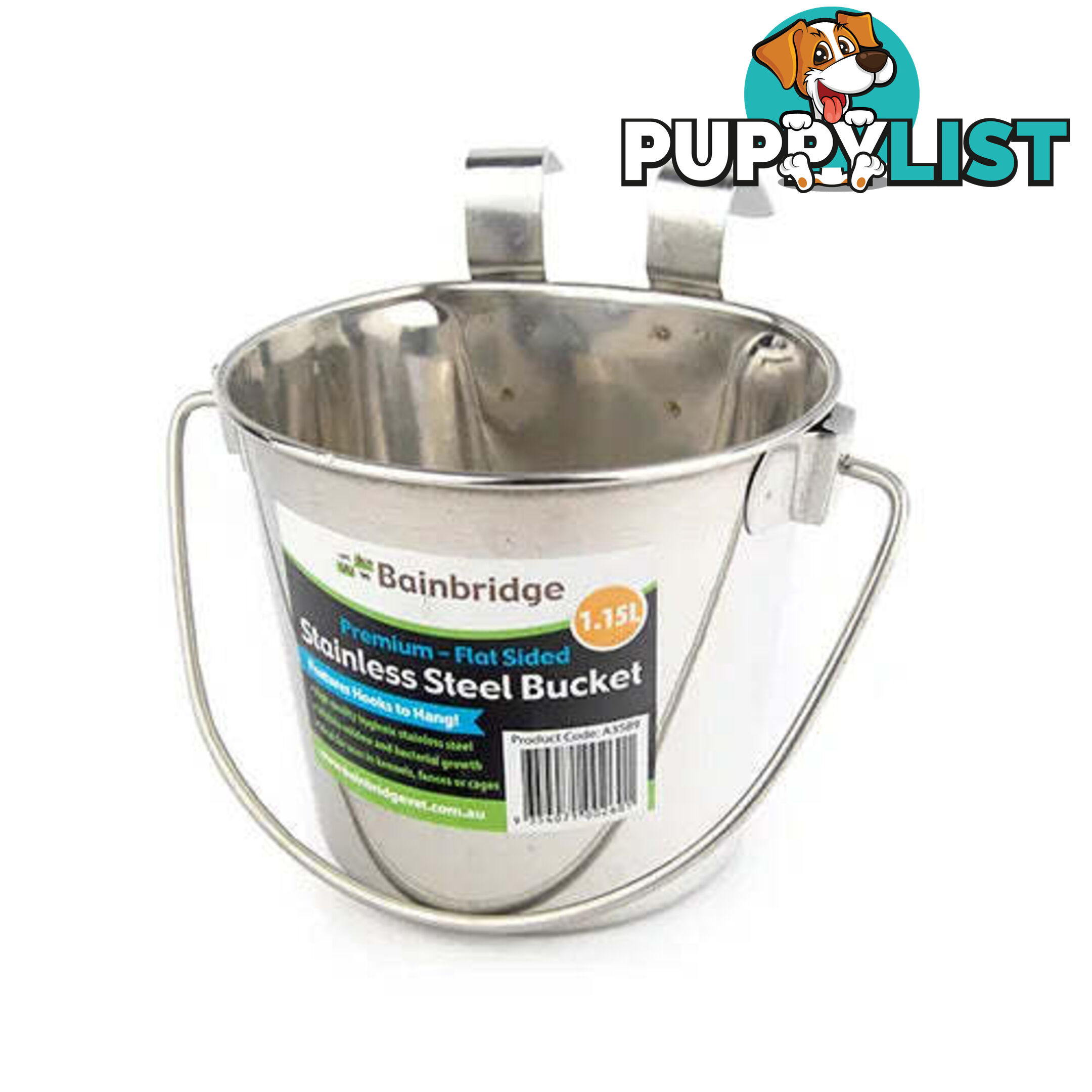 FLAT SIDED STAINLESS BUCKETS - BAINBRIDGE - BB-A3590