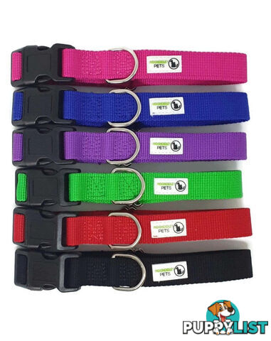 100% Pure Bamboo Fibre Dog Collar Plastic Buckle - Moondidley Pets - MDPCOLBAMXSGRN