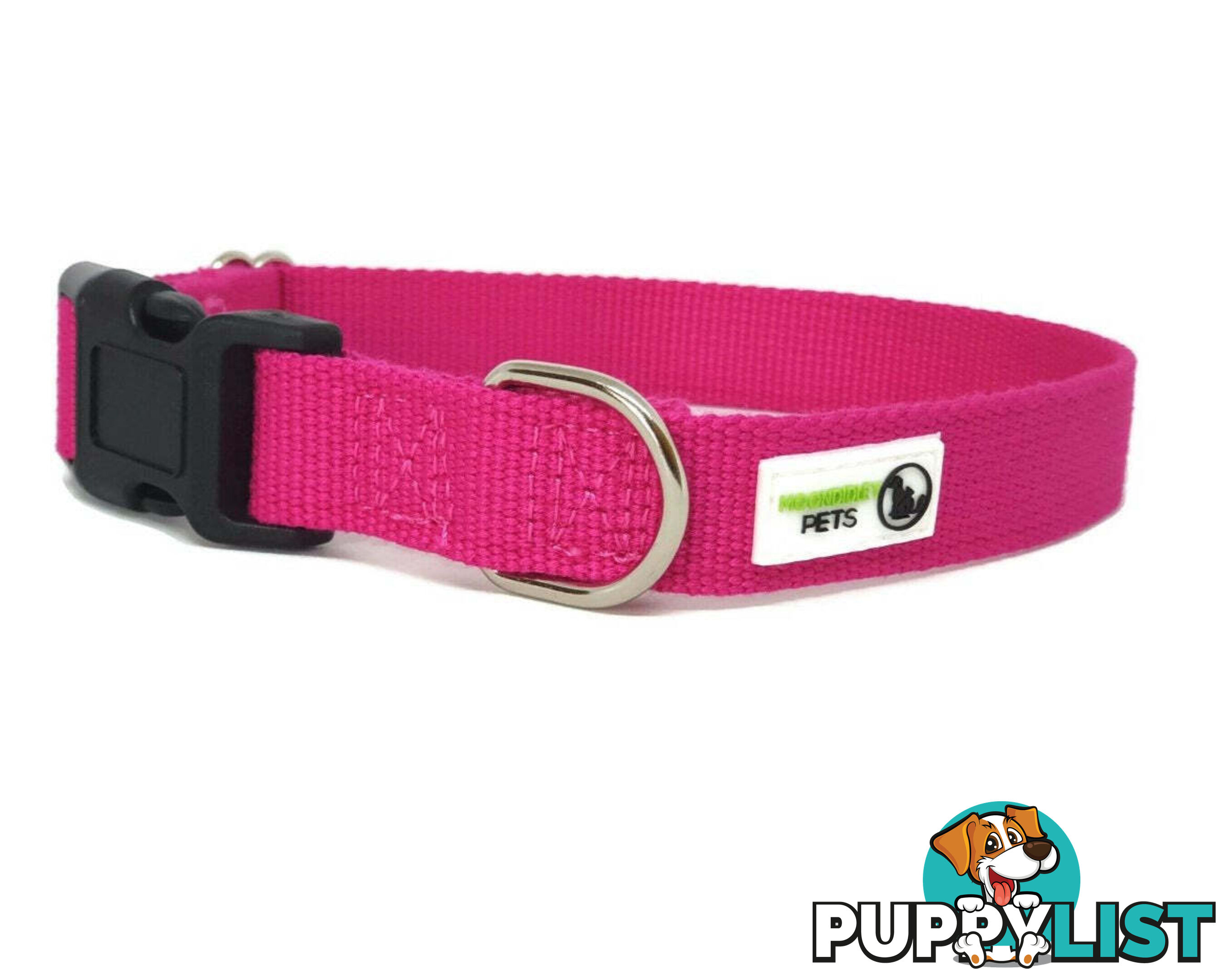 100% Pure Bamboo Fibre Dog Collar Plastic Buckle - Moondidley Pets - MDPCOLBAMXSGRN
