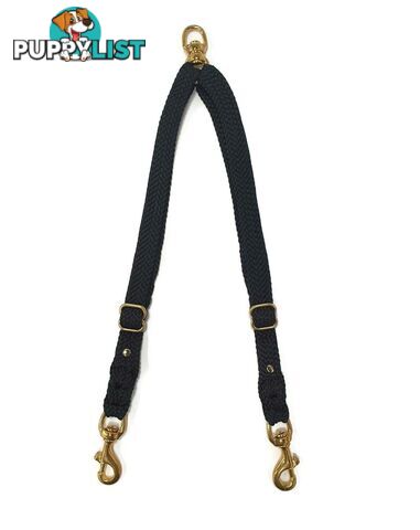 2 Dog Coupler Two Way Twin Walking Lead No Stitching - Yarnix - YNXCOUP-10-GRN