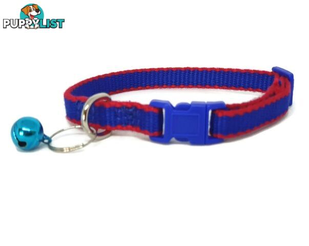 100% Pure Bamboo Fibre Cat Collar Plastic Buckle - Moondidley Pets - MDPCOLCATPUR