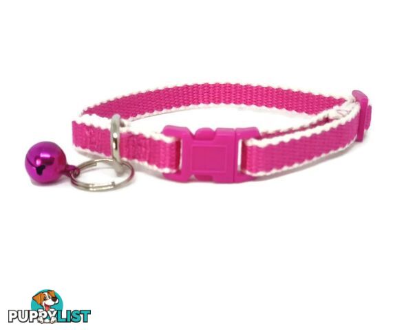 100% Pure Bamboo Fibre Cat Collar Plastic Buckle - Moondidley Pets - MDPCOLCATPUR