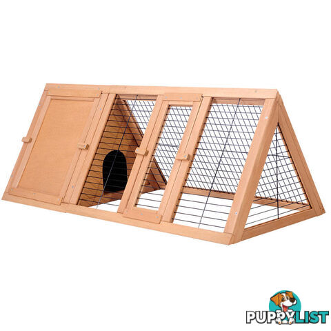 i.Pet Rabbit Hutch 119cm x 51cm x 44cm Chicken Coop Large Run Wooden Cage Outdoor - PET-GT-CAGE-R005
