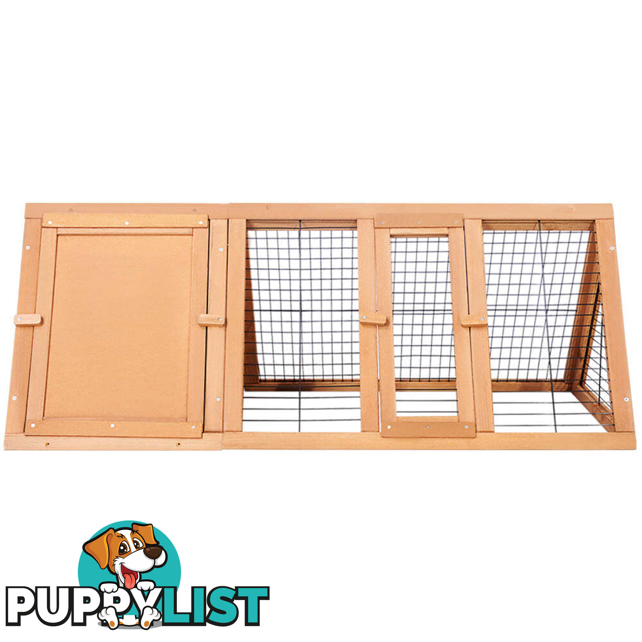 i.Pet Rabbit Hutch 119cm x 51cm x 44cm Chicken Coop Large Run Wooden Cage Outdoor - PET-GT-CAGE-R005