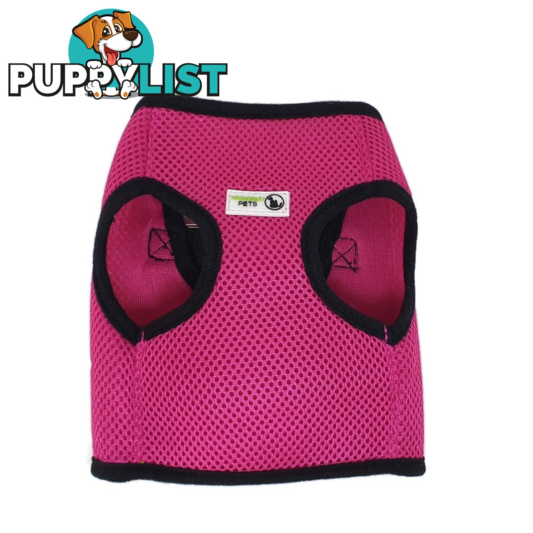 Vest Harness Pet Dog-Cat Step-in Velcro and Buckle Attachments - Moondidley Pets - MDPVESTLGRN