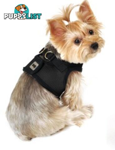 Vest Harness Pet Dog-Cat Step-in Velcro and Buckle Attachments - Moondidley Pets - MDPVESTLGRN