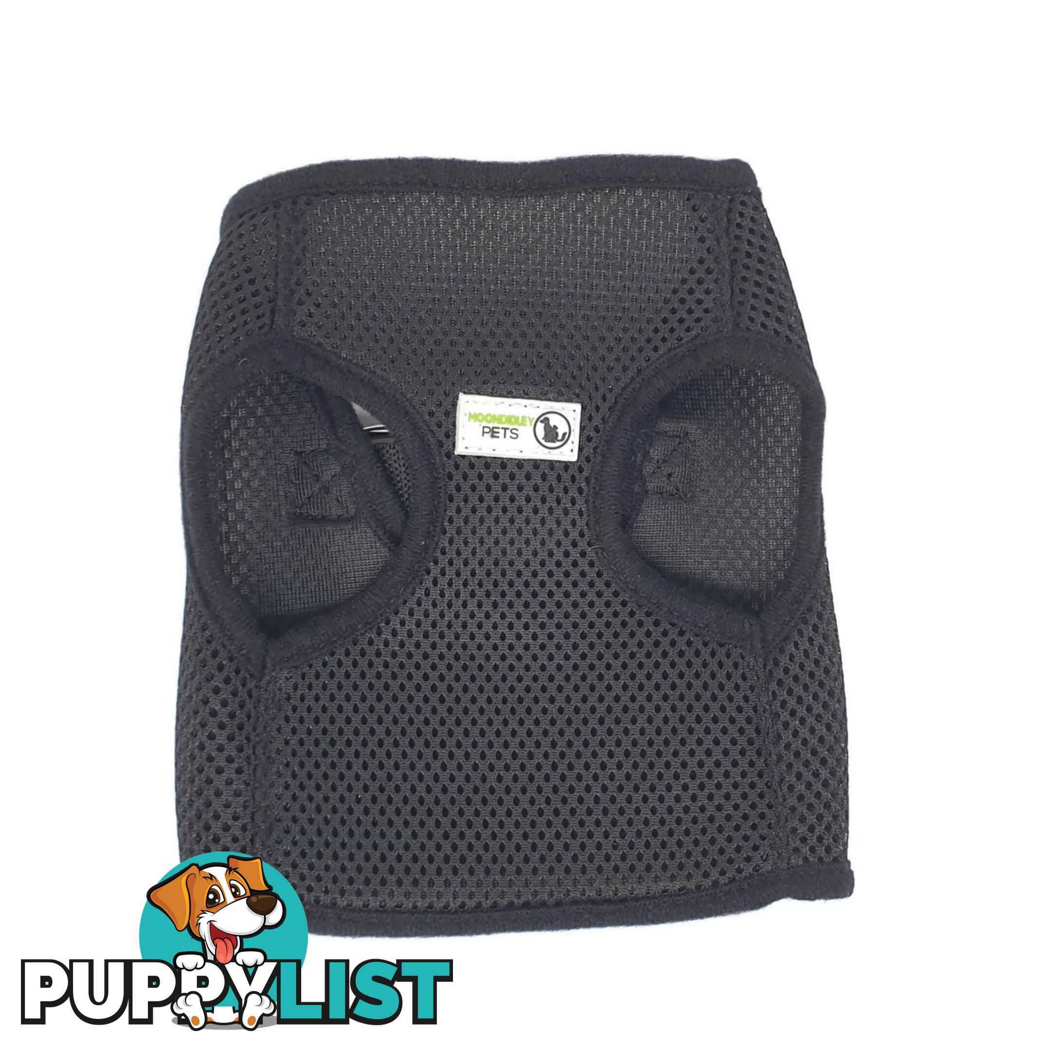 Vest Harness Pet Dog-Cat Step-in Velcro and Buckle Attachments - Moondidley Pets - MDPVESTLGRN