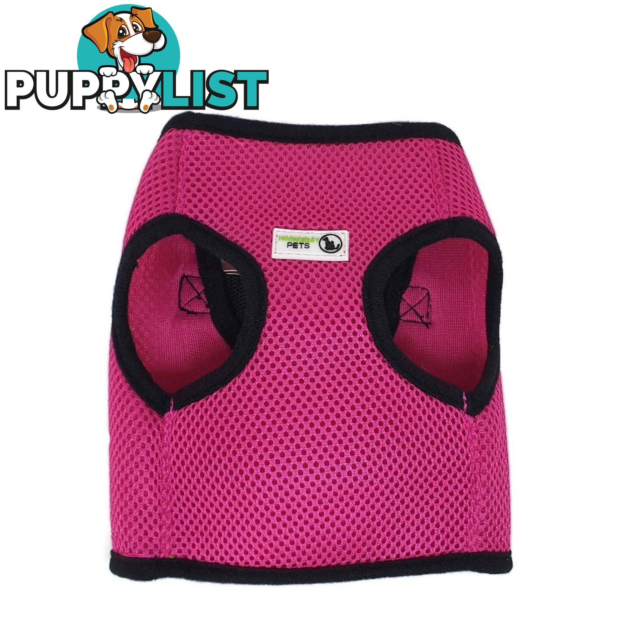 Vest Harness Pet Dog-Cat Step-in Velcro and Buckle Attachments - Moondidley Pets - MDPVESTLGRN