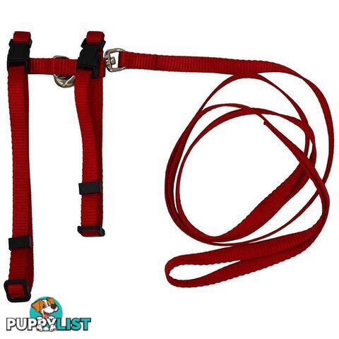 Cat/Puppy Harness w/Leash 3/8" Adjustable - Prestige - PPP-20-2000-BK