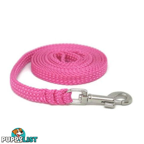 1.8m to 10m Long Dog Lead No Stitching Tough Yarnix 10mm Wide - YNXLD10-3-RD-SS