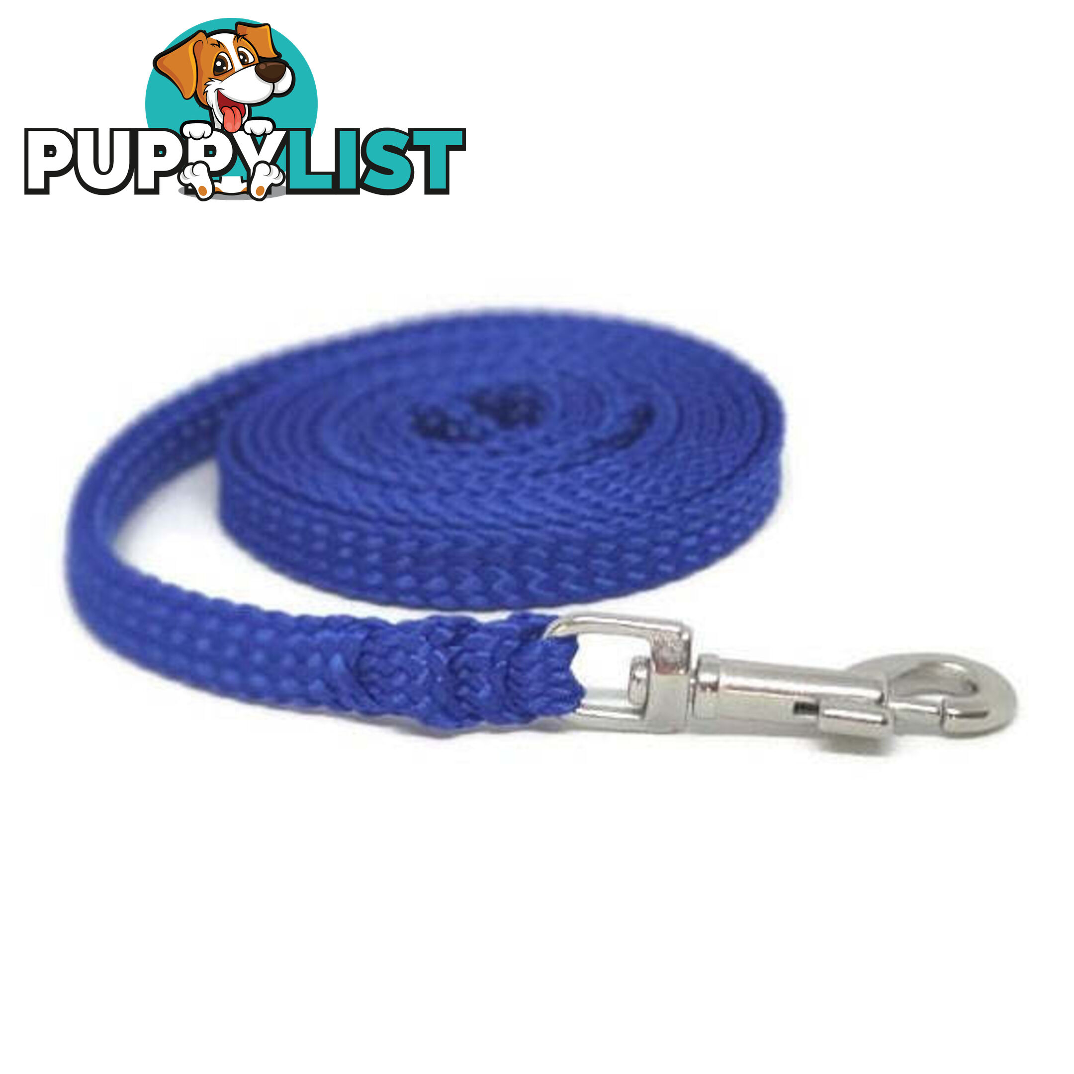 1.8m to 10m Long Dog Lead No Stitching Tough Yarnix 10mm Wide - YNXLD10-3-RD-SS