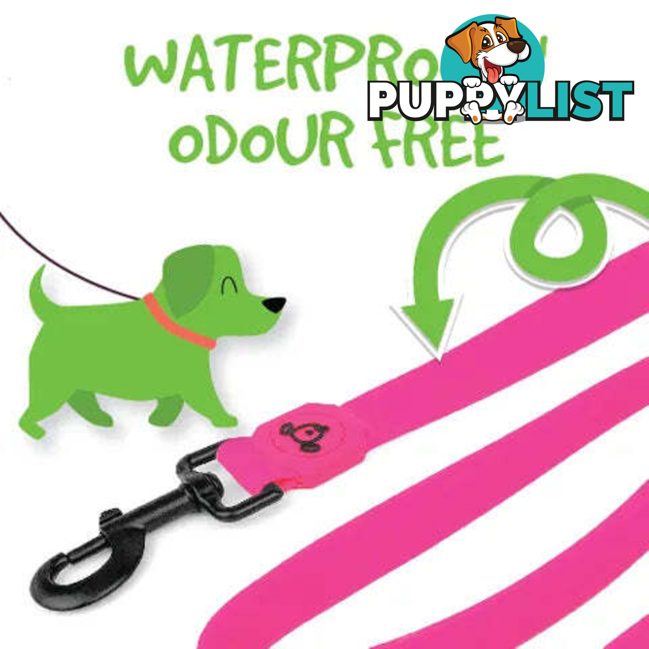 WATERPROOF DOG LEASH - BAINBRIDGE - BB-A7276-GRN