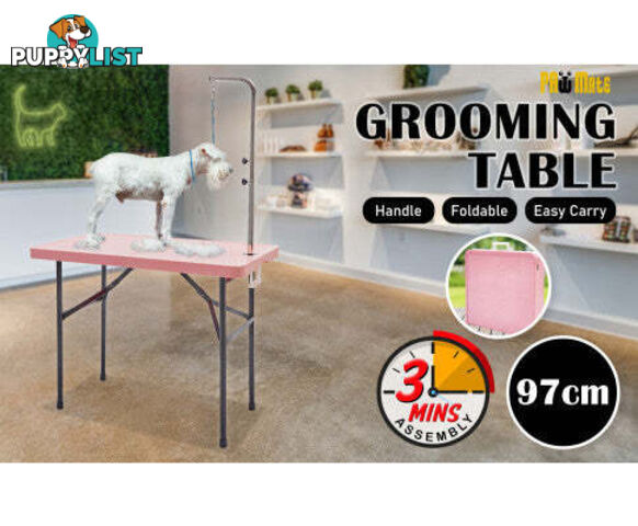 Paw Mat Dog or Cat Pet Grooming Salon Table Foldable and Adjustable - V274-PET-PGT97-PK