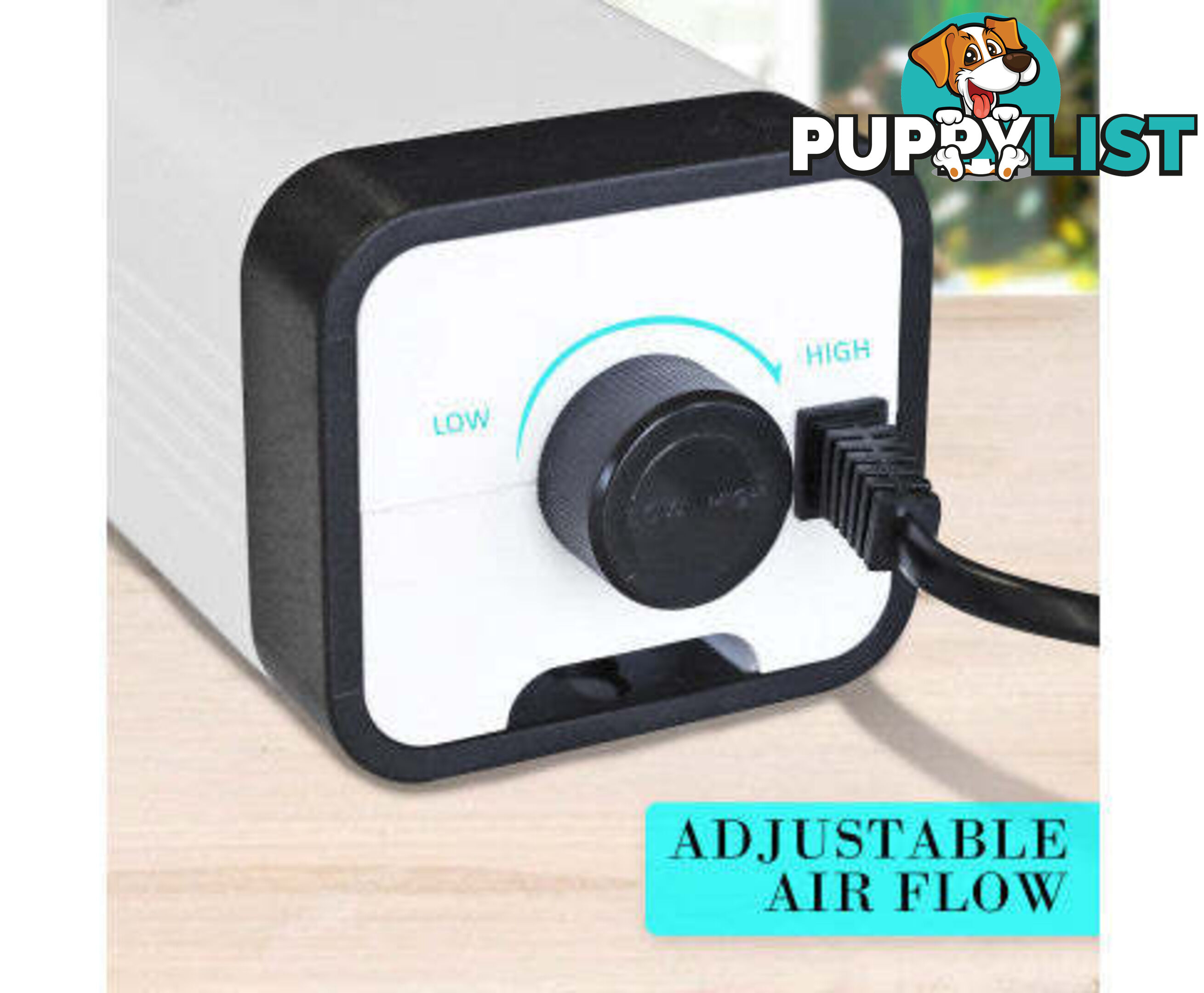 Aquarium Air Pump Oxygen Hydroponic 2 Outlet 180L/H 4W - V274-AQ-AP202
