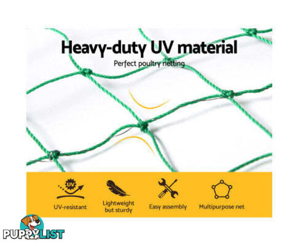 i.Pet Poultry Chicken Fence Netting Electric wire Ducks Goose Coop - PET-CF-25X125-BK