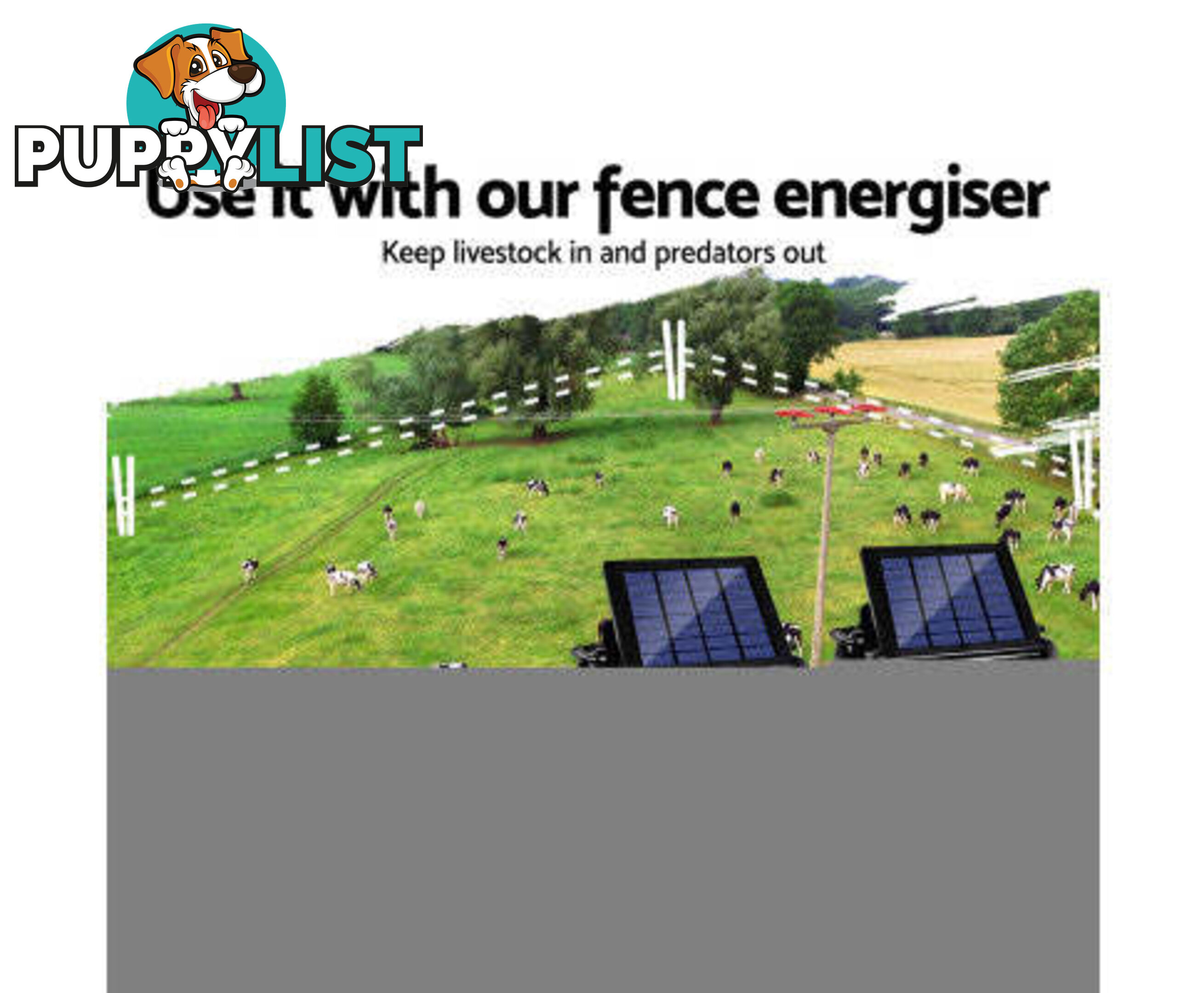 i.Pet Poultry Chicken Fence Netting Electric wire Ducks Goose Coop - PET-CF-25X125-BK