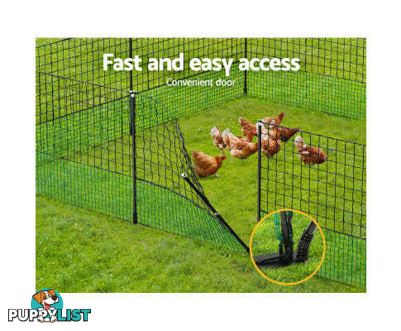 i.Pet Poultry Chicken Fence Netting Electric wire Ducks Goose Coop - PET-CF-25X125-BK