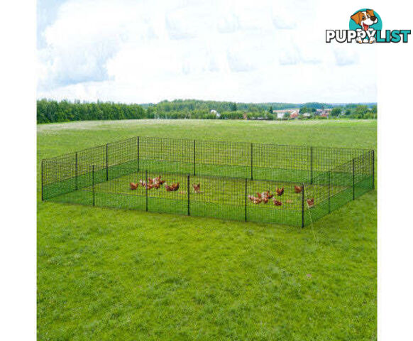 i.Pet Poultry Chicken Fence Netting Electric wire Ducks Goose Coop - PET-CF-25X125-BK