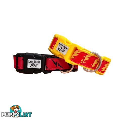 Lightning Bolt Dog Collar - Hand Made by The Bark Side - TBSLIGMYEL