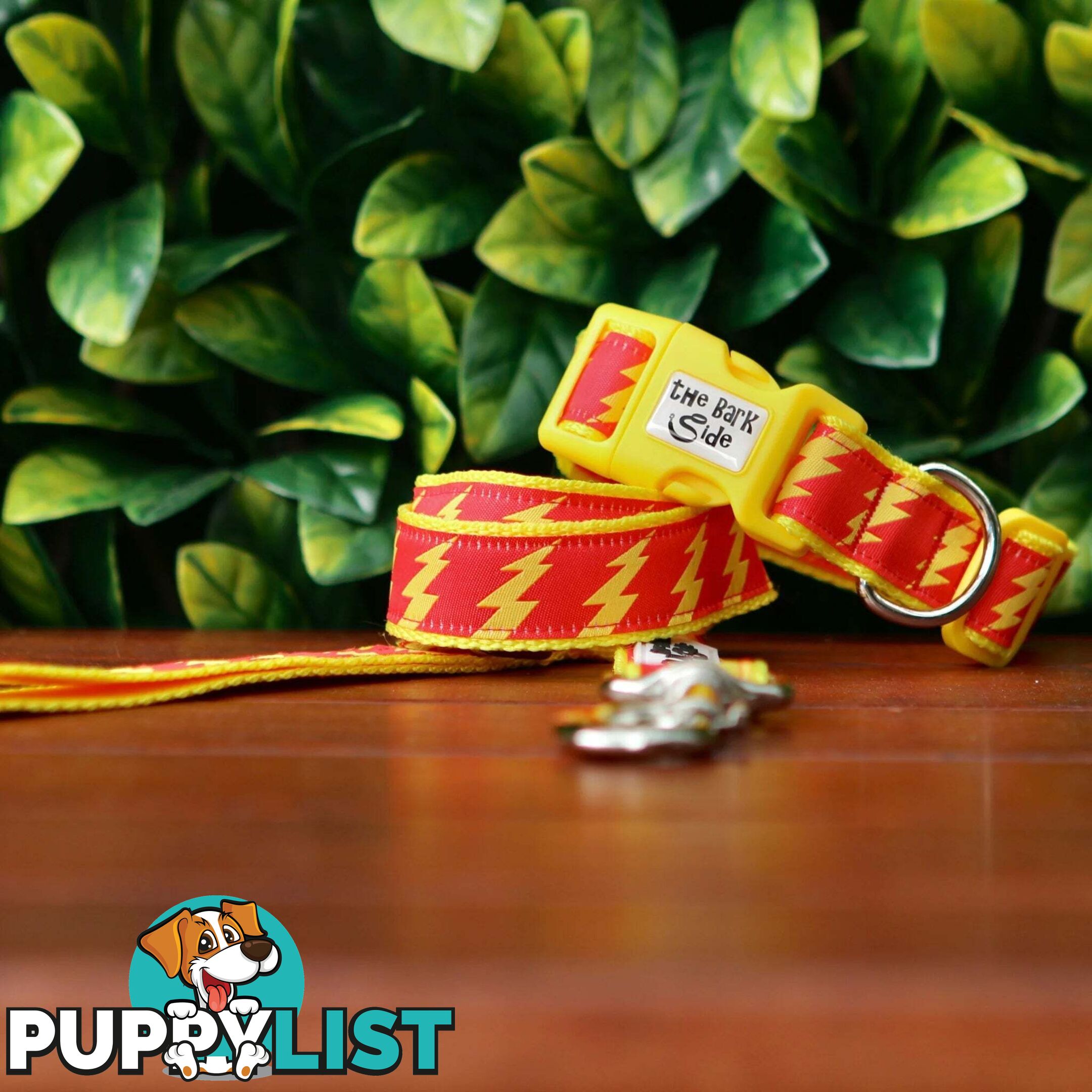 Lightning Bolt Dog Collar - Hand Made by The Bark Side - TBSLIGMYEL