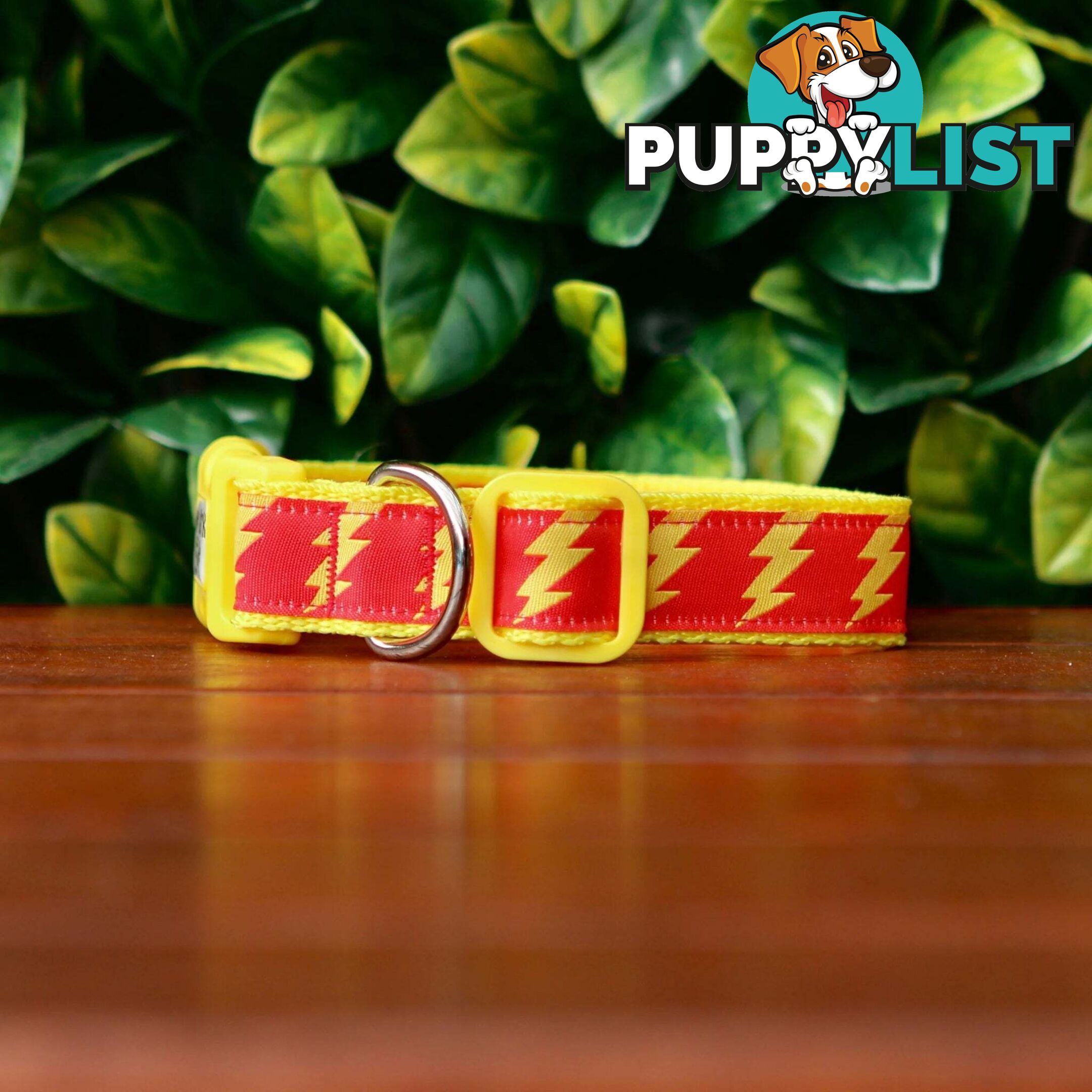 Lightning Bolt Dog Collar - Hand Made by The Bark Side - TBSLIGMYEL