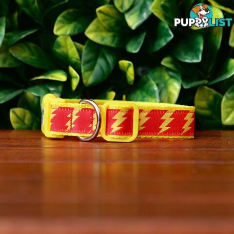 Lightning Bolt Dog Collar - Hand Made by The Bark Side - TBSLIGMYEL