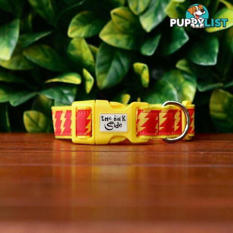 Lightning Bolt Dog Collar - Hand Made by The Bark Side - TBSLIGMYEL