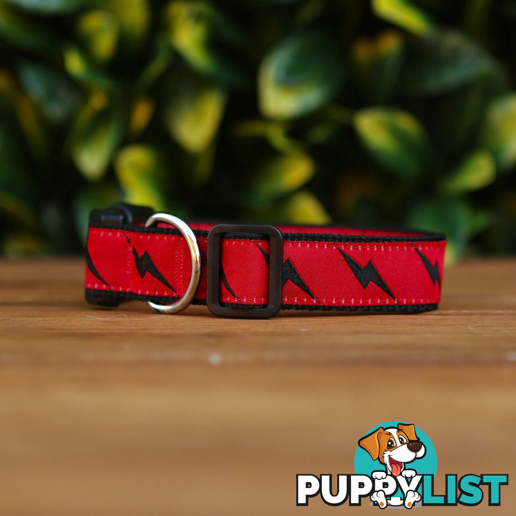 Lightning Bolt Dog Collar - Hand Made by The Bark Side - TBSLIGMYEL