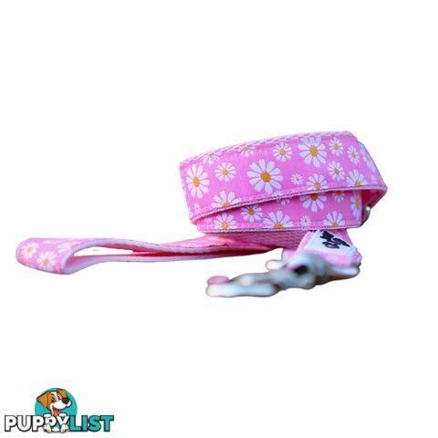 Daisy Dog Lead / Dog Leash - Hand Made by The Bark Side - TBSLDDAIPNK251.5