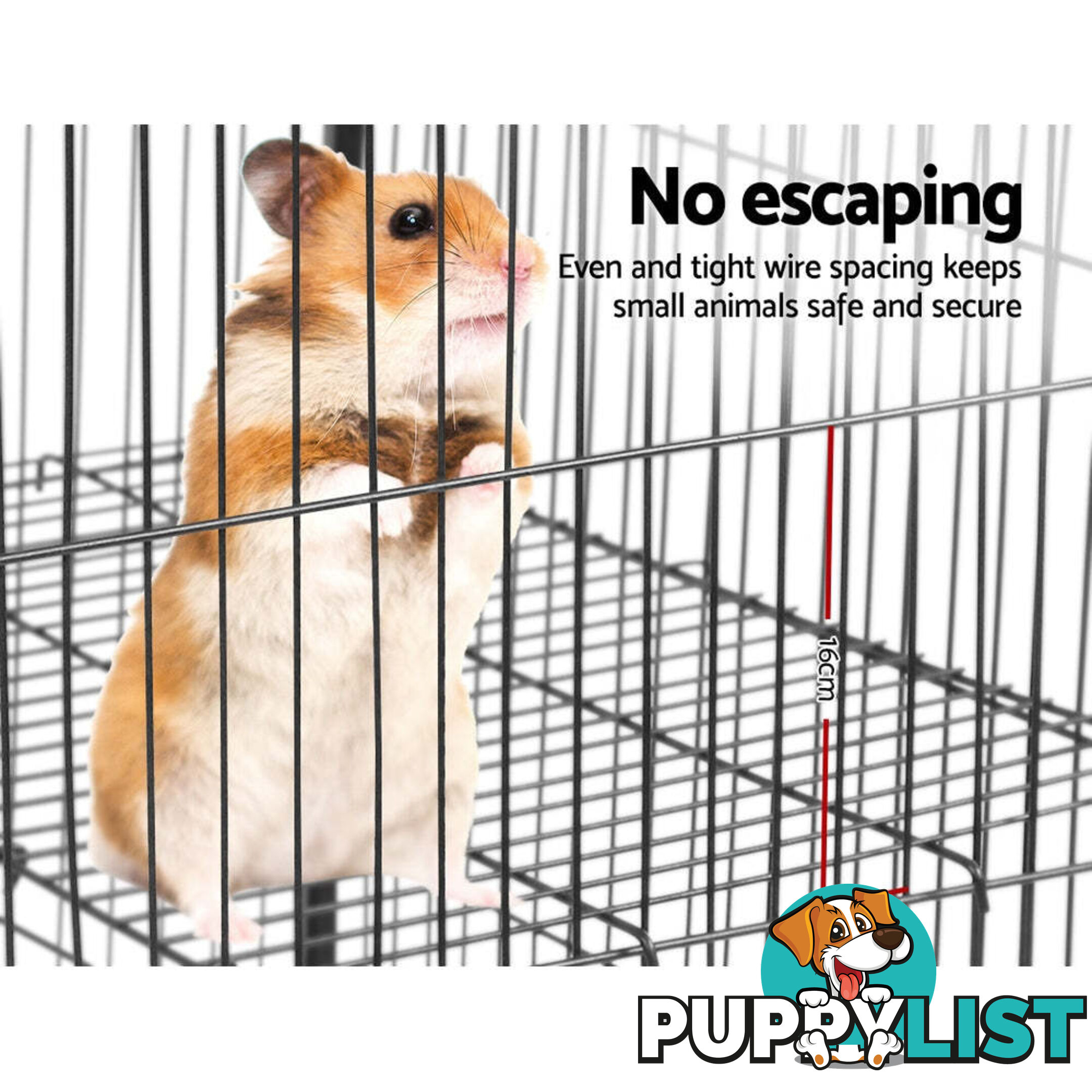 i.Pet Rabbit Cage 142cm Hutch 4 Level Bird Guinea Pig Ferret - PET-FERRETCAGE-H140