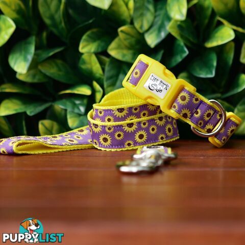 Sunflower Dog Lead / Dog Leash - Hand Made by The Bark Side - TBSLDSUN251.2