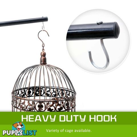 Bird Cage Hanger Stand Parrot Aviary SOLO 160cm - V274-PET-B9-170