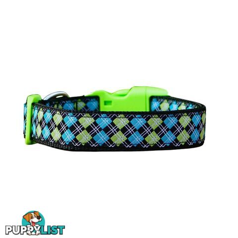 Tartan Dog Collar / XS - L - Hand Made by The Bark Side - TBSTARSMLPNK
