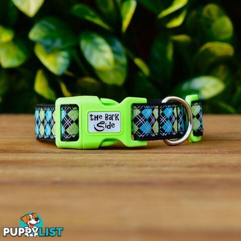 Tartan Dog Collar / XS - L - Hand Made by The Bark Side - TBSTARSMLPNK