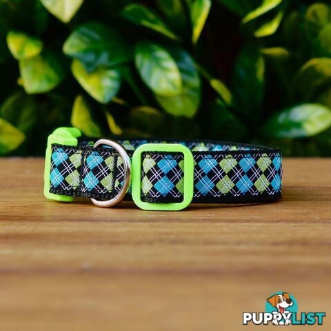 Tartan Dog Collar / XS - L - Hand Made by The Bark Side - TBSTARSMLPNK