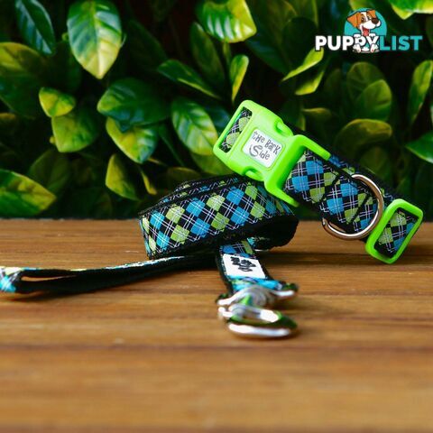 Tartan Dog Collar / XS - L - Hand Made by The Bark Side - TBSTARSMLPNK