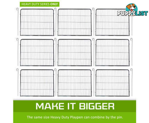 Paw Mate Pet Playpen Heavy Duty 8 Panel Foldable Dog Exercise Enclosure Fence Cage - V274-PET-PP32S