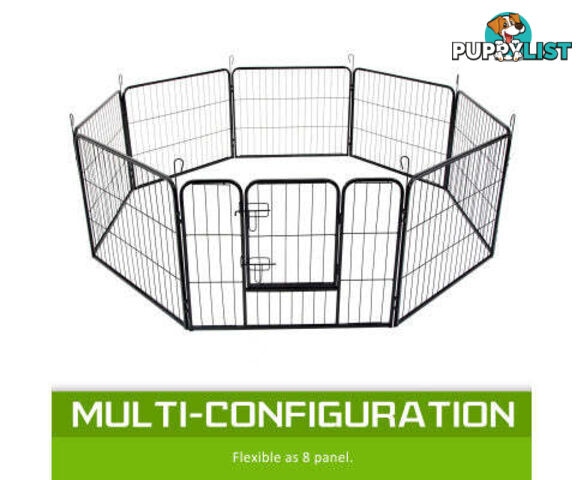 Paw Mate Pet Playpen Heavy Duty 8 Panel Foldable Dog Exercise Enclosure Fence Cage - V274-PET-PP32S